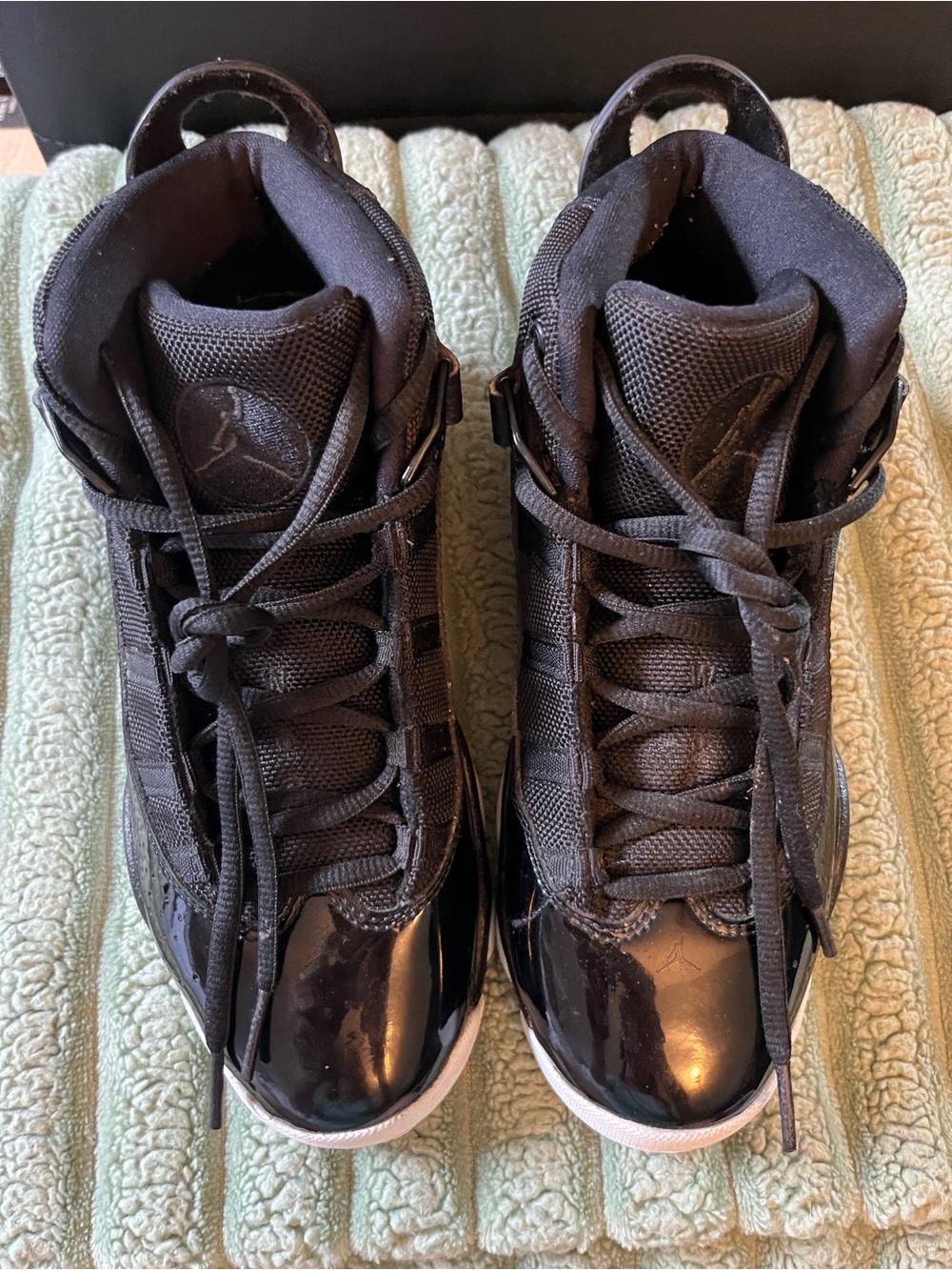 Jordan Kids’ High-Top Sneakers in Black and White